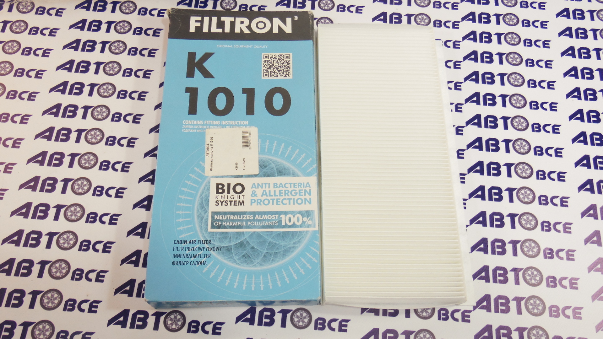 Фильтр салона K1010 FILTRON